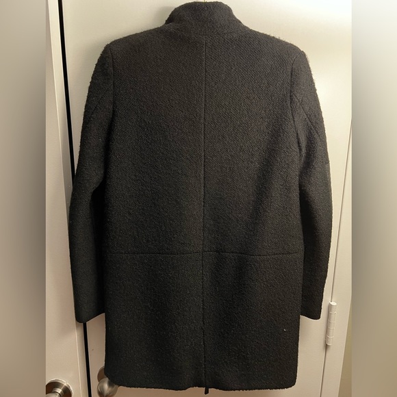 Vince Camuto Wool and Faux Leather Coat - Picture 2 of 7